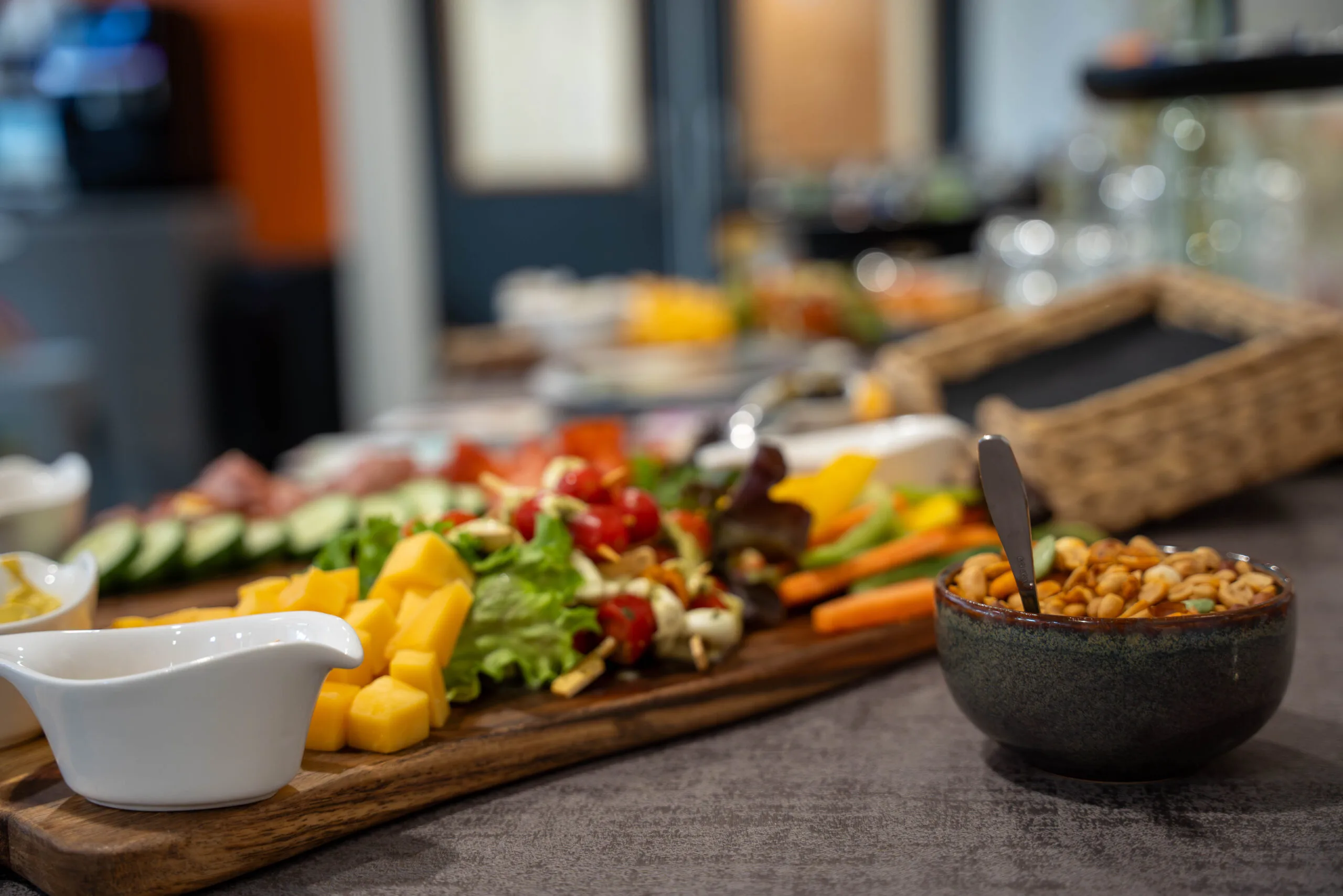 Detail en catering tijdens evenement