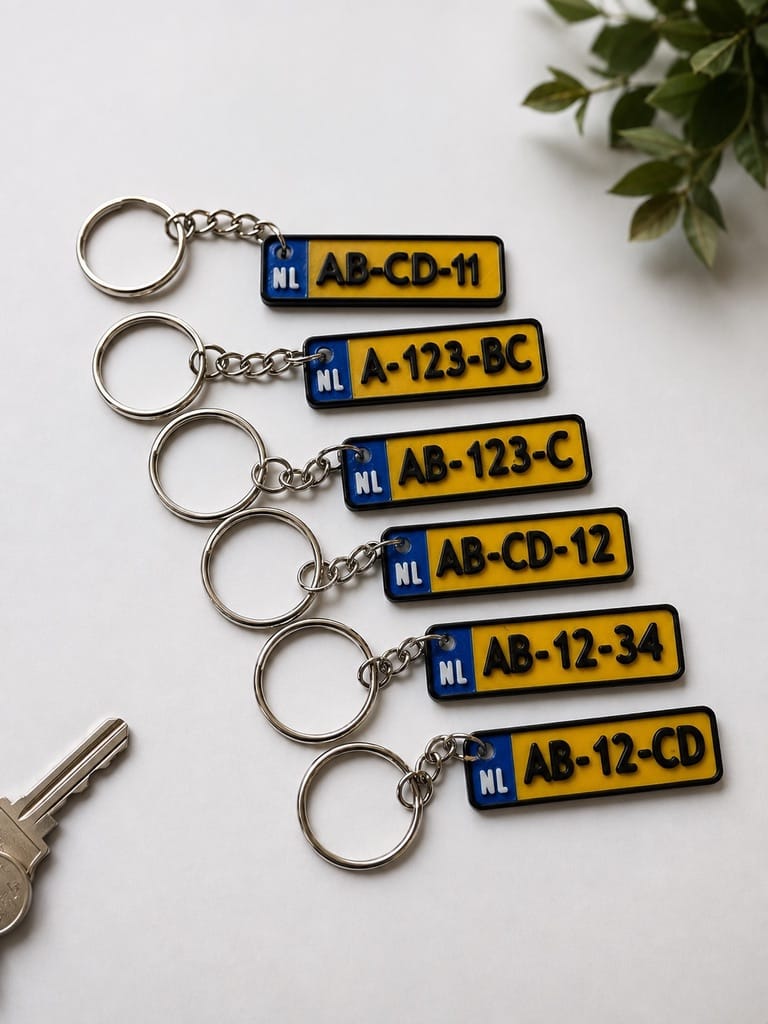 Kenteken-sleutelhanger - Afbeelding 2