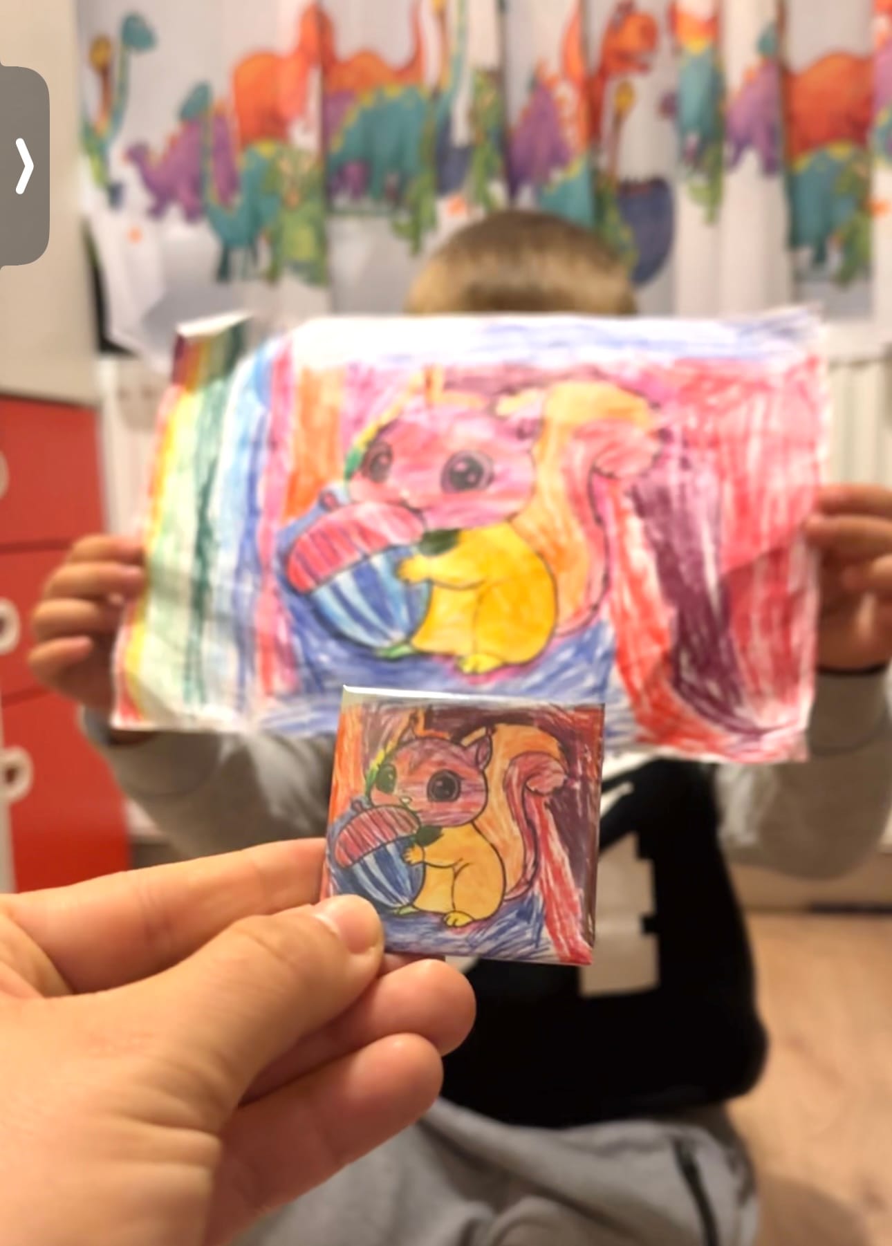 Magneten van kindertekeningen