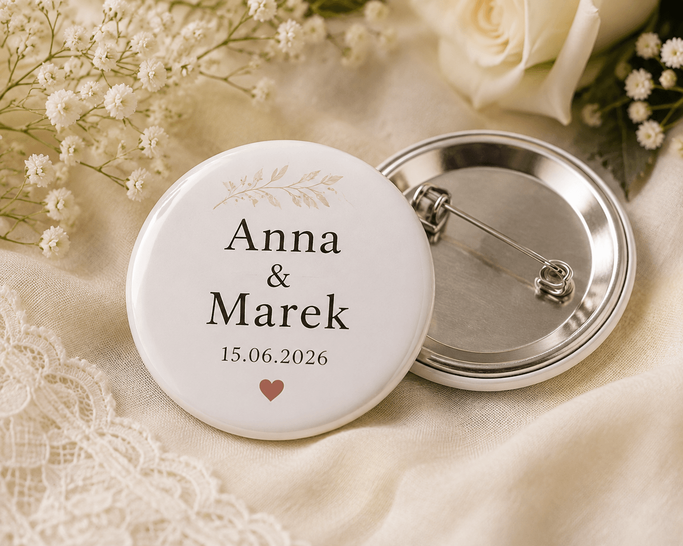 Button met naam of herinnering