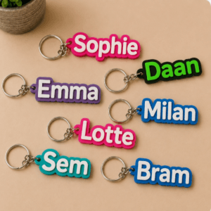 3D-naamsleutelhanger