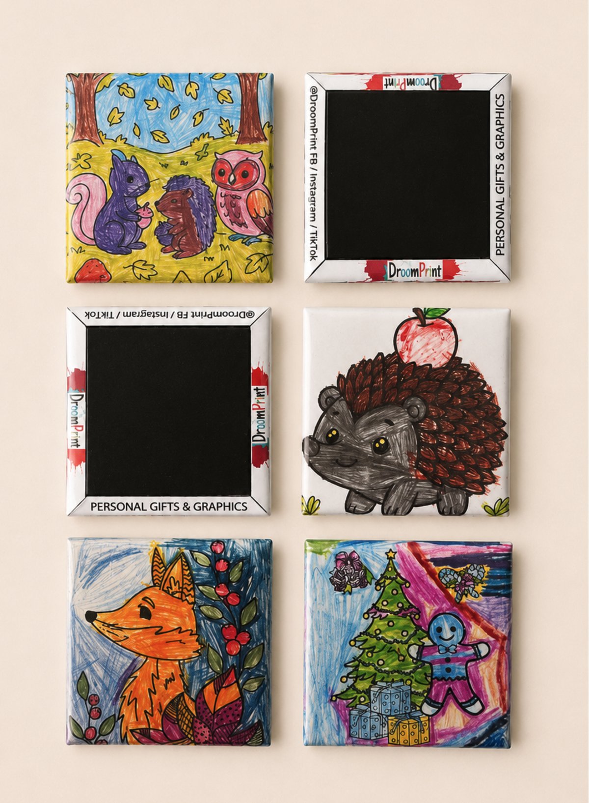 Fotomagneten met kindertekeningen van DroomPrint